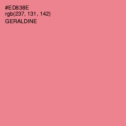 #ED838E - Geraldine Color Image