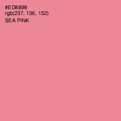 #ED8898 - Sea Pink Color Image