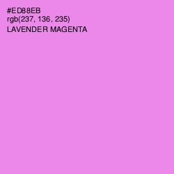 #ED88EB - Lavender Magenta Color Image