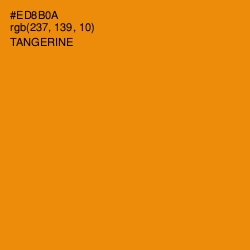#ED8B0A - Tangerine Color Image