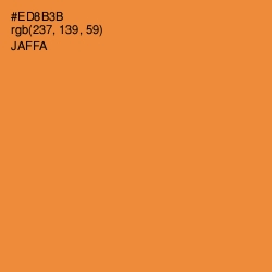 #ED8B3B - Jaffa Color Image