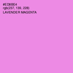 #ED8BE4 - Lavender Magenta Color Image