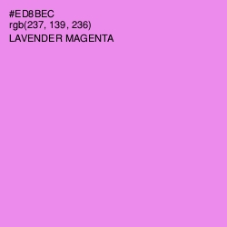 #ED8BEC - Lavender Magenta Color Image