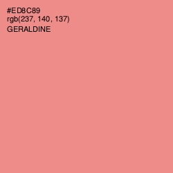 #ED8C89 - Geraldine Color Image