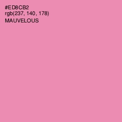 #ED8CB2 - Mauvelous Color Image