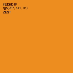 #ED8D1F - Zest Color Image