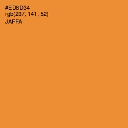 #ED8D34 - Jaffa Color Image