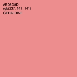#ED8D8D - Geraldine Color Image