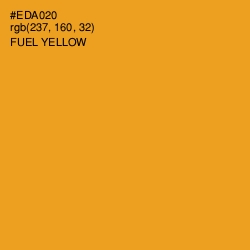 #EDA020 - Fuel Yellow Color Image