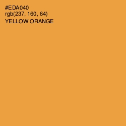 #EDA040 - Yellow Orange Color Image