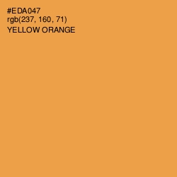 #EDA047 - Yellow Orange Color Image