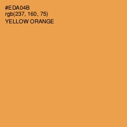 #EDA04B - Yellow Orange Color Image