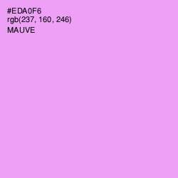 #EDA0F6 - Mauve Color Image