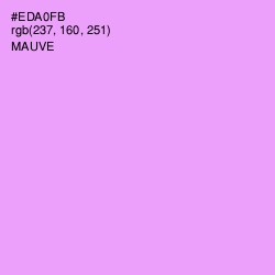 #EDA0FB - Mauve Color Image