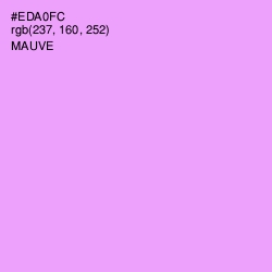 #EDA0FC - Mauve Color Image