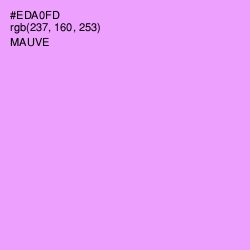 #EDA0FD - Mauve Color Image