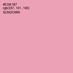 #EDA1B7 - Sundown Color Image