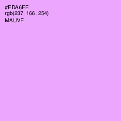 #EDA6FE - Mauve Color Image