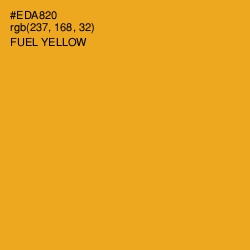 #EDA820 - Fuel Yellow Color Image