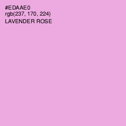 #EDAAE0 - Lavender Rose Color Image