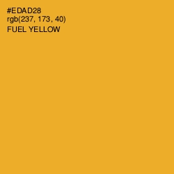 #EDAD28 - Fuel Yellow Color Image