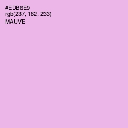 #EDB6E9 - Mauve Color Image