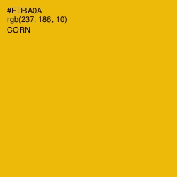 #EDBA0A - Corn Color Image