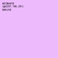 #EDBAFB - Mauve Color Image