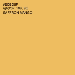#EDBD5F - Saffron Mango Color Image
