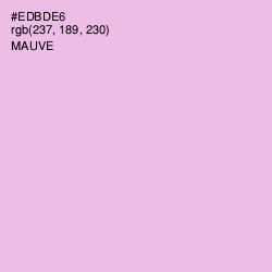 #EDBDE6 - Mauve Color Image