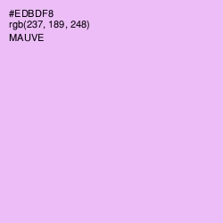 #EDBDF8 - Mauve Color Image