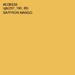 #EDBE55 - Saffron Mango Color Image