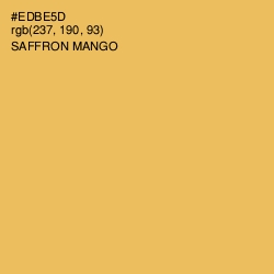 #EDBE5D - Saffron Mango Color Image