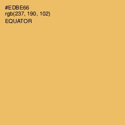 #EDBE66 - Equator Color Image