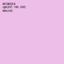 #EDBEE8 - Mauve Color Image