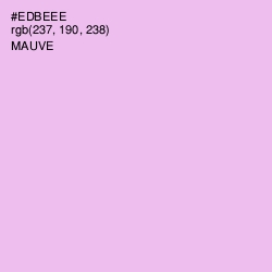#EDBEEE - Mauve Color Image