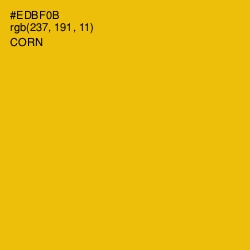 #EDBF0B - Corn Color Image