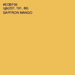 #EDBF56 - Saffron Mango Color Image