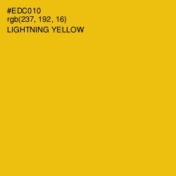 #EDC010 - Lightning Yellow Color Image