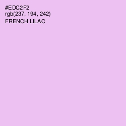 #EDC2F2 - French Lilac Color Image