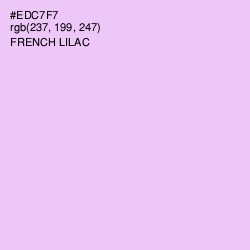 #EDC7F7 - French Lilac Color Image