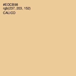 #EDCB98 - Calico Color Image