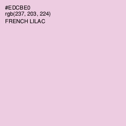 #EDCBE0 - French Lilac Color Image