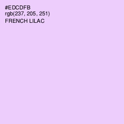 #EDCDFB - French Lilac Color Image