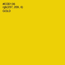 #EDD106 - Gold Color Image