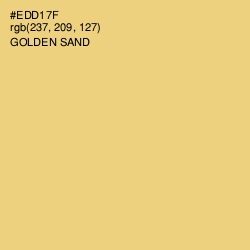 #EDD17F - Golden Sand Color Image