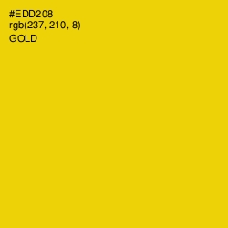 #EDD208 - Gold Color Image