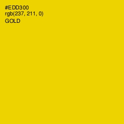 #EDD300 - Gold Color Image