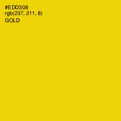 #EDD308 - Gold Color Image