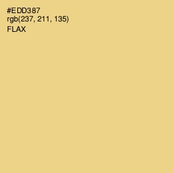 #EDD387 - Flax Color Image